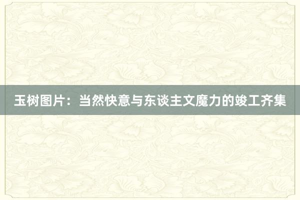 玉树图片：当然快意与东谈主文魔力的竣工齐集